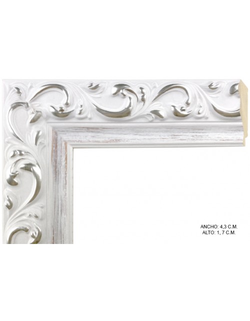 Marco a medida de color blanco