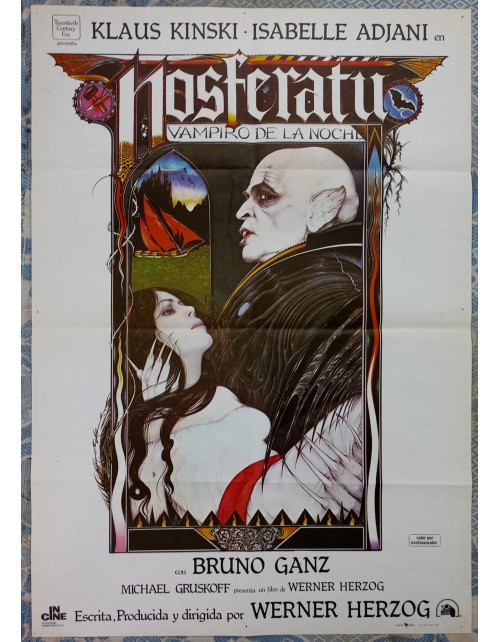 Cartel de cine. Nosferatu- vampiro de la noche-1979