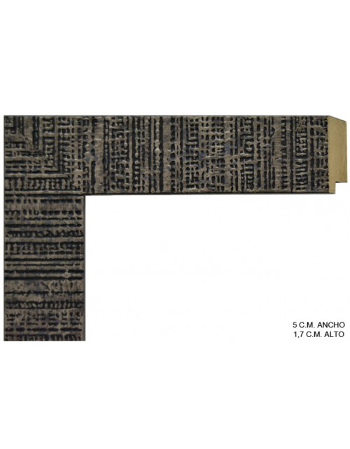 Moldura grabada color wengue
