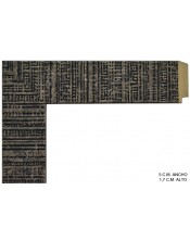 Moldura grabada color wengue