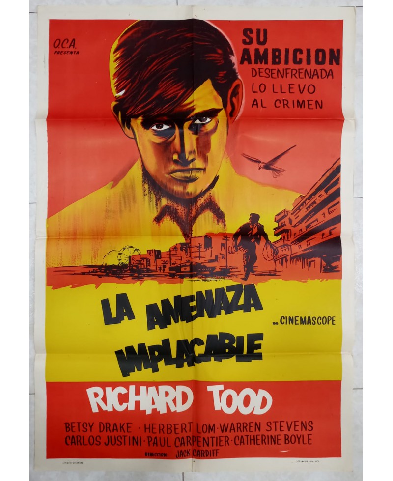 Cartel de cine- La amenaza Implacable-