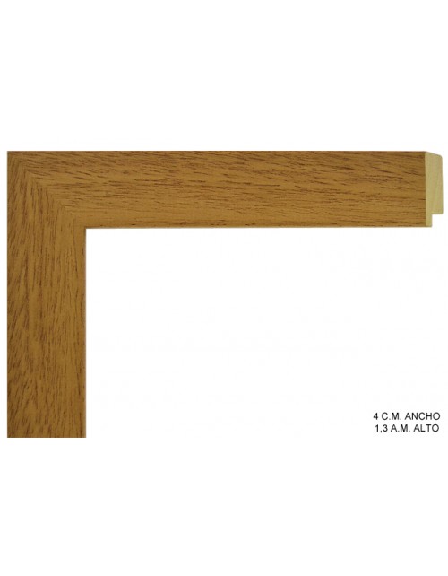 Marco a medida color miel liso