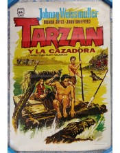 Cartel de cine- Tarzán y la Cazadora