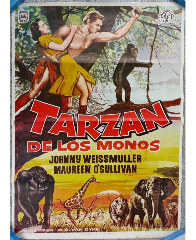 Cartel de cine - Tarzán de los Monos-