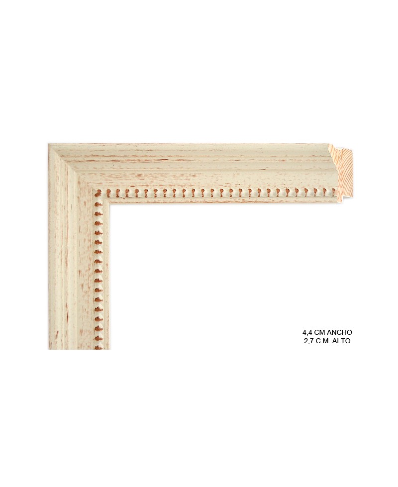 Marco a medida color crema -