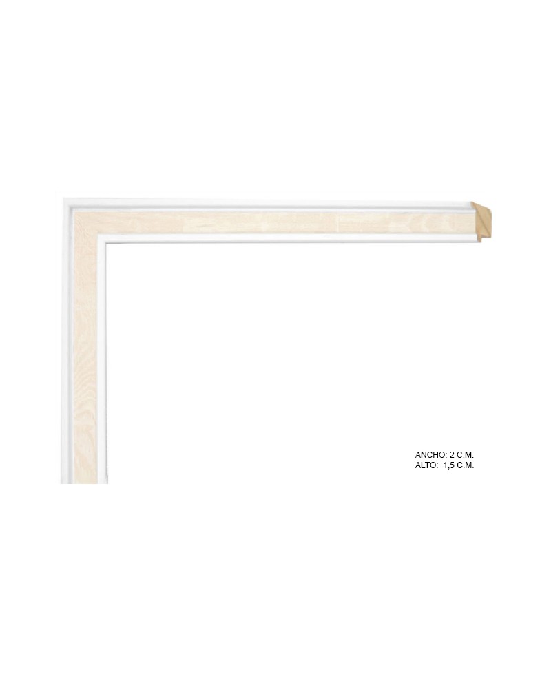 Marco a medida color crema-