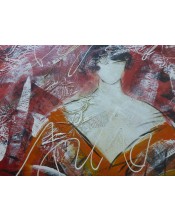 Cuadro pintado tema fiesta