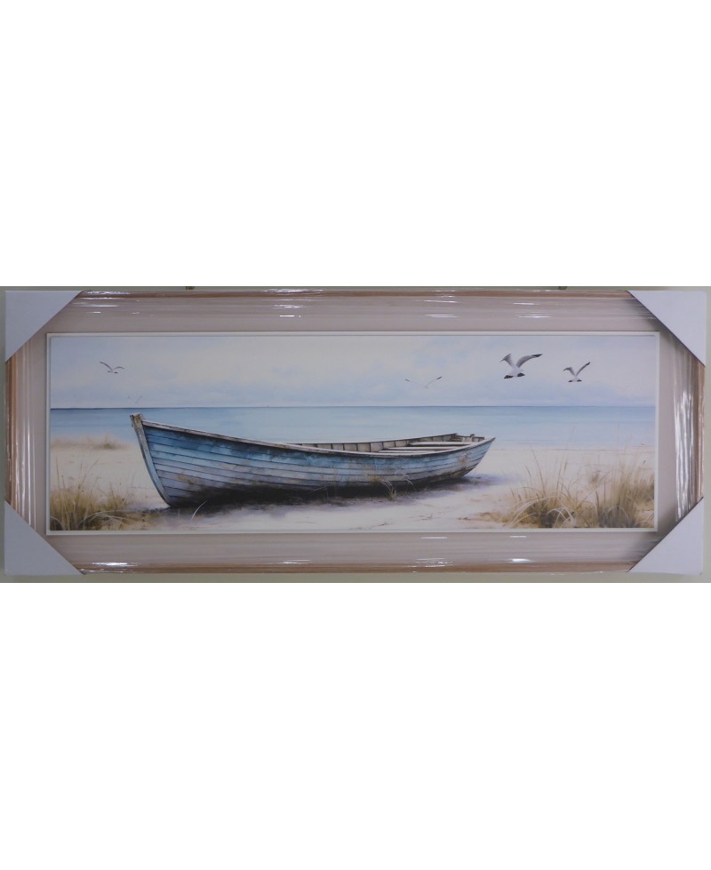 Cuadro barca en la arena