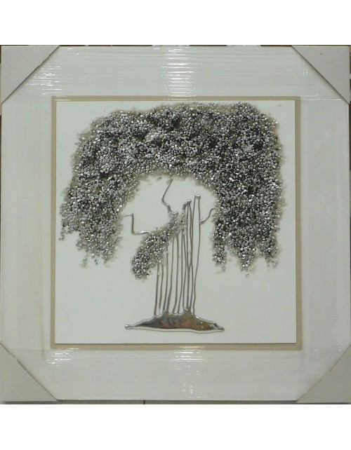Cuadro arbol en plata