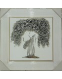 Cuadro arbol en plata