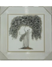 Cuadro arbol en plata