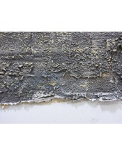 Cuadro abstracto ocre