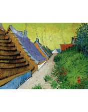 Lámina Rue du village Arles por Vincent van Gogh