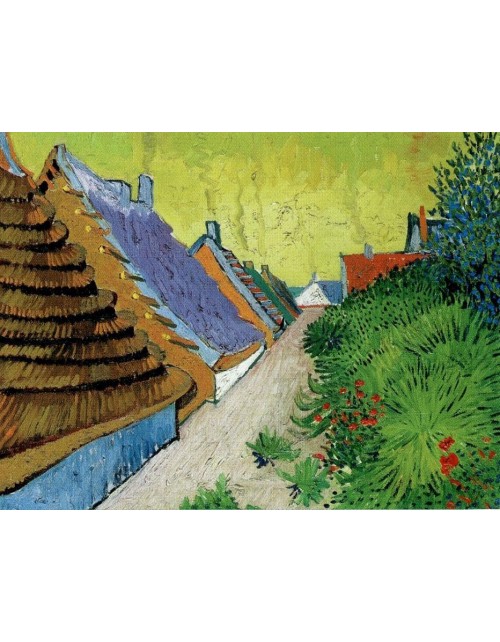 Lámina Rue du village Arles por Vincent van Gogh