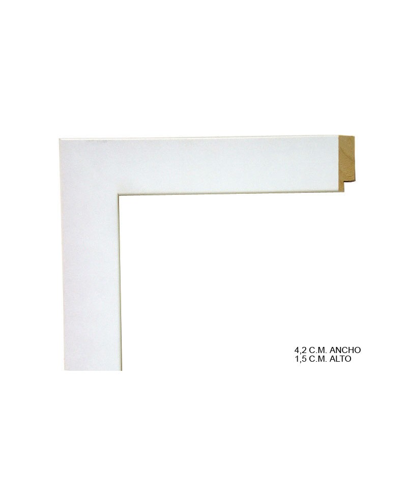 Marco a medida blanco liso