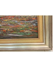 Cuadro paisaje en verde