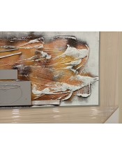 cuadro abstracto ocre claro