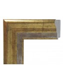 Marco a Medida de Lujo Dorado y Plata – Perfil Clásico 8cm