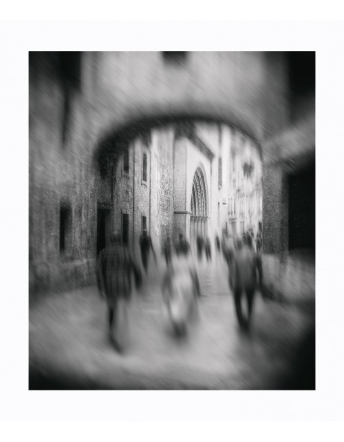 Fotografía Onírica Urbana Blanco y Negro | Arte Moderno 90x77cm