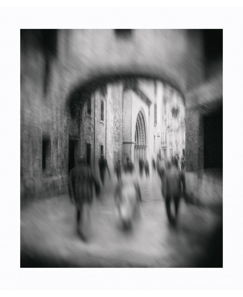 Fotografía Onírica Urbana Blanco y Negro | Arte Moderno 90x77cm