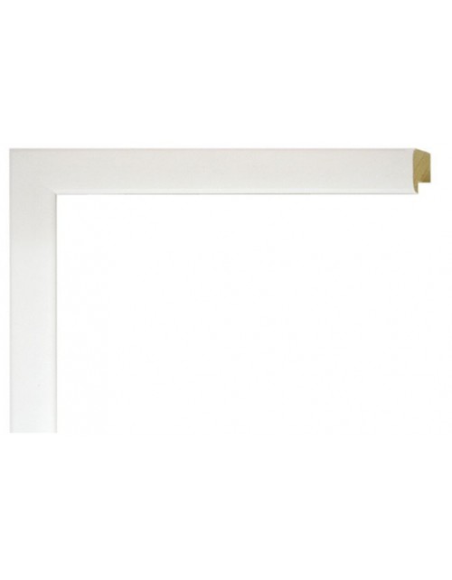 Moldura blanca lisa