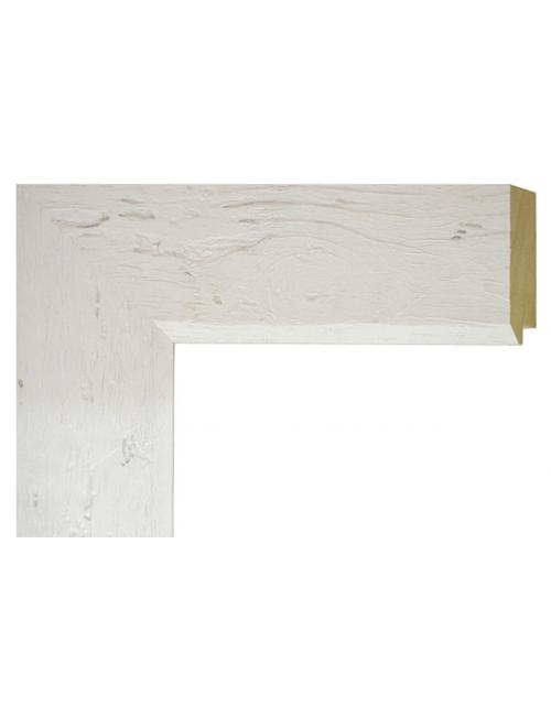 Marco a Medida | Moldura Madera Blanca Rústica (7 cm)