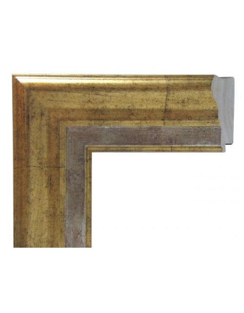 Marco a Medida | Moldura de Madera Clásica Oro Envejecido con Pátina Artesanal (8 cm)