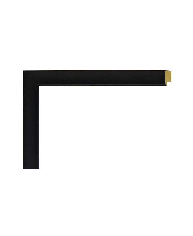 Vista frontal de marco negro liso