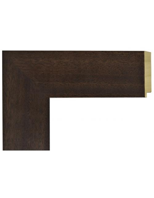 Marco a medida de color nogal lisa ancha