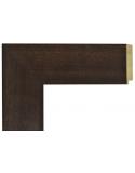 Marco a medida de color nogal lisa ancha