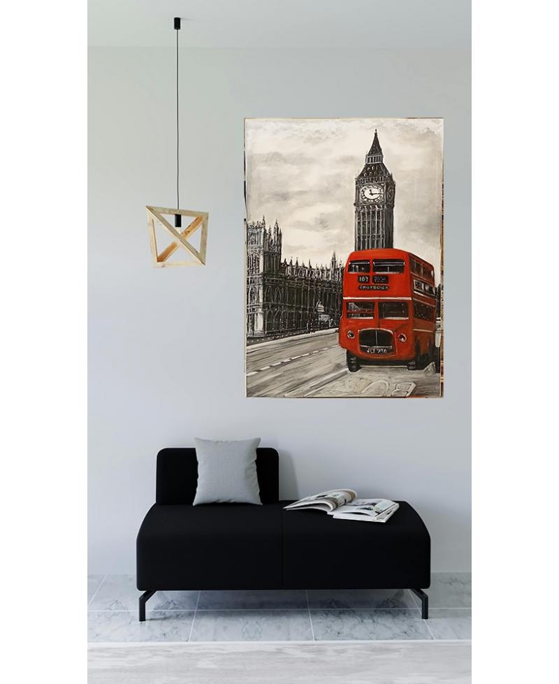 Cuadro Pintado a Mano | Pintura Figurativa Londres en Acrílico