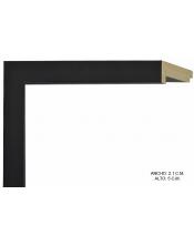 Marco a medida negro ondo