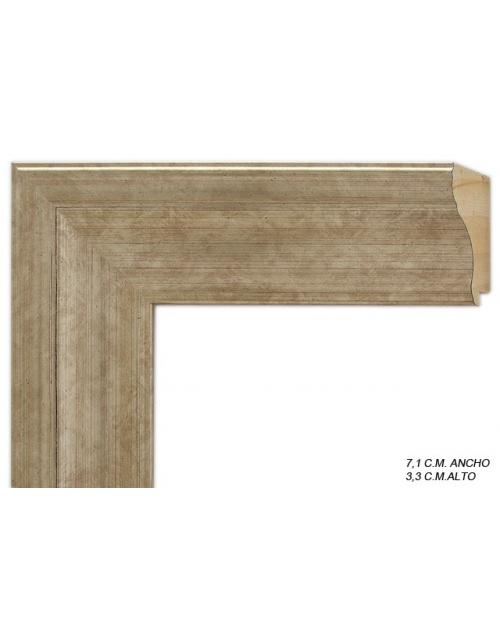 Marco a medida color plata