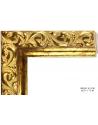 Marco a medida dorado con relieves