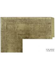 Marco a medida dorado liso moderno