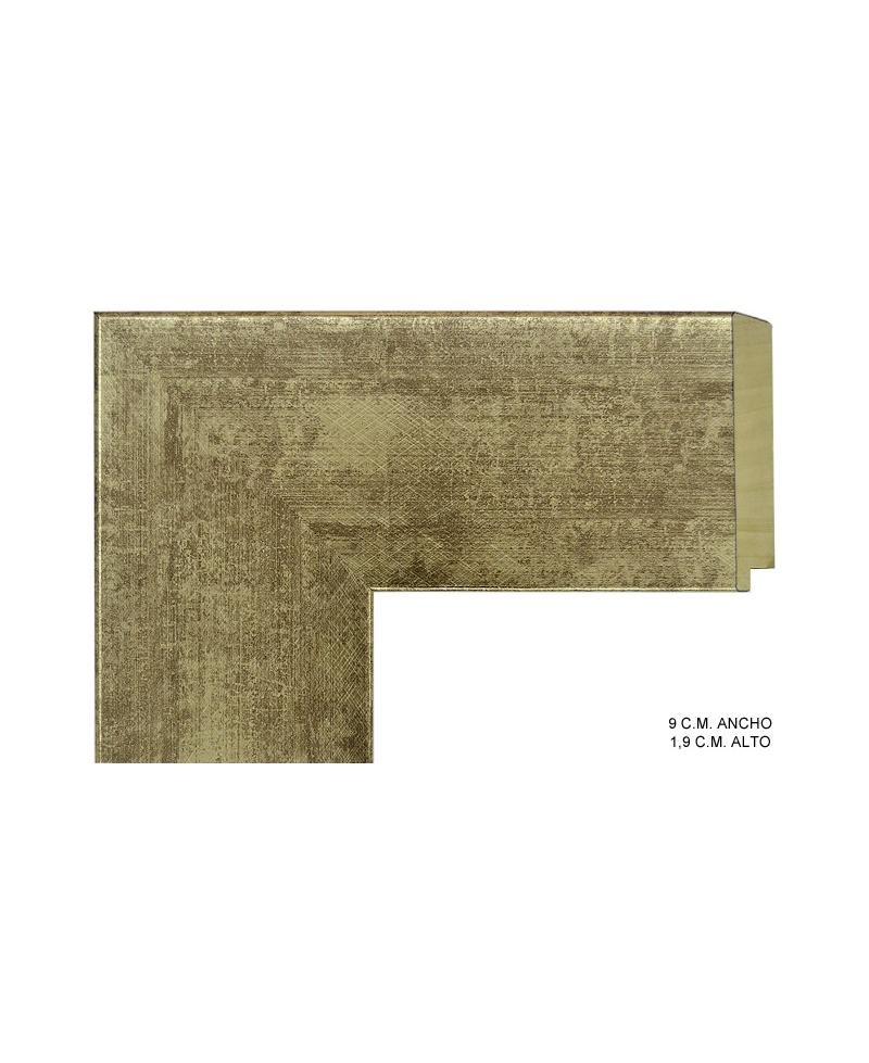 Marco a medida dorado liso moderno