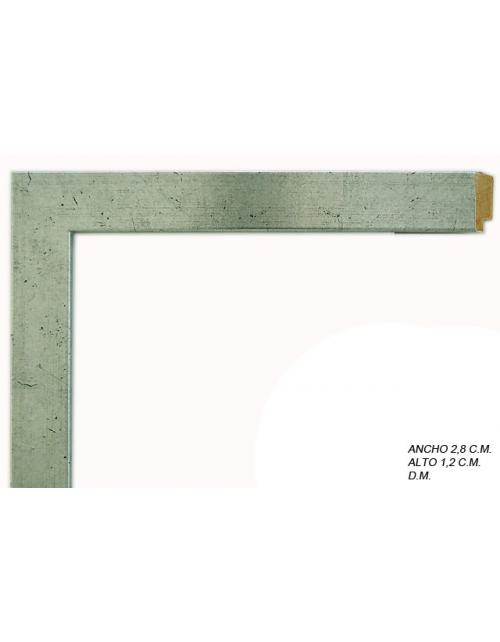 marco a medida color plata liso