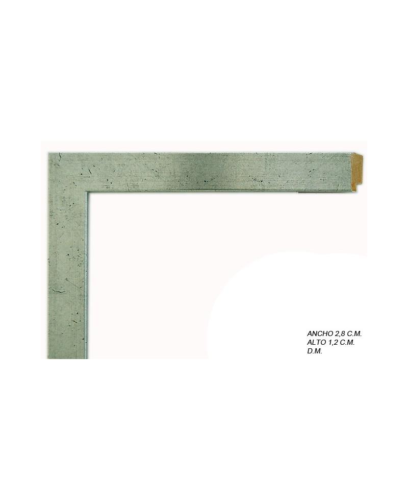 marco a medida color plata liso