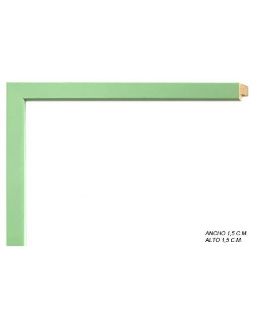 Marco a medida de color verde liso