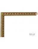 Marco a medida color oro.