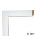 Marco a medida blanco liso