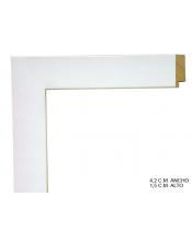 Marco a medida blanco liso