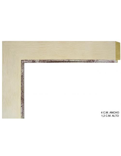 Maria Luisa crema con borde plata