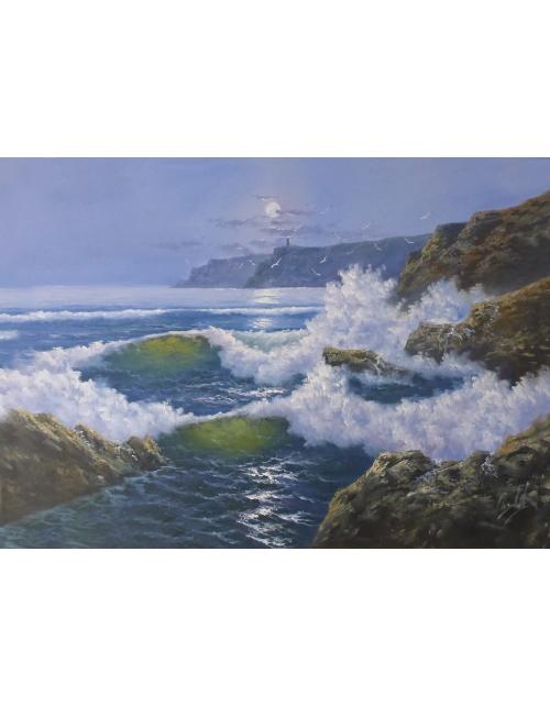 "Marina Nocturna a la Luz de la Luna" por Belgar