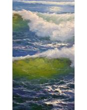 Cuadro pintado al oleo de temas marinas