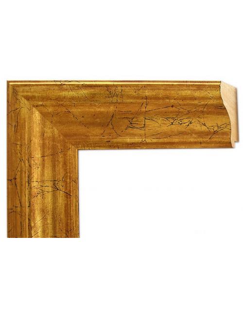 Marco a medida de color dorado liso