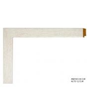 Marco a medida de color crema liso