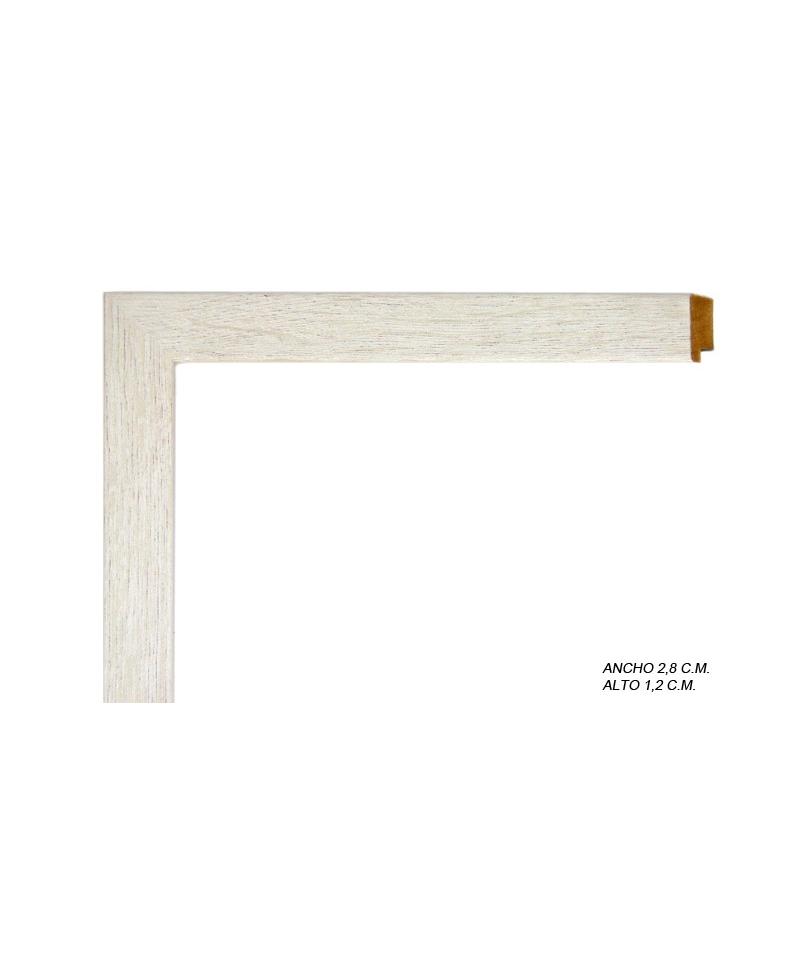 Marco a medida de color crema liso