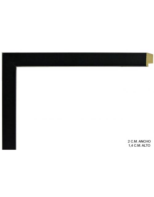 Marco a medida de color negro plano