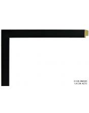 Marco a medida de color negro plano